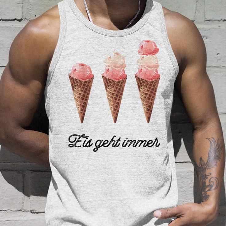 Eis Geht Immer Saying Ice Lover Tank Top Geschenke für Ihn