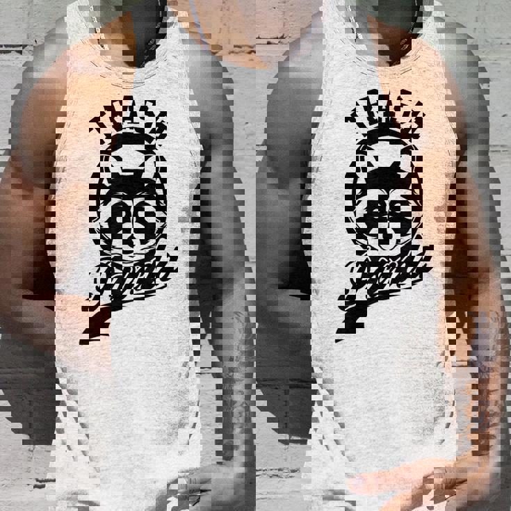 Funny Raccoon Meme Tank Top | Save The Trash Panda Design Gifts for Him