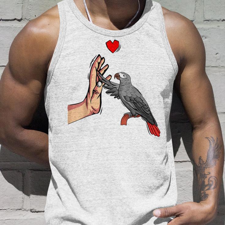 Grey Parrot Love Parrot Heart Bird Tank Top Geschenke für Ihn