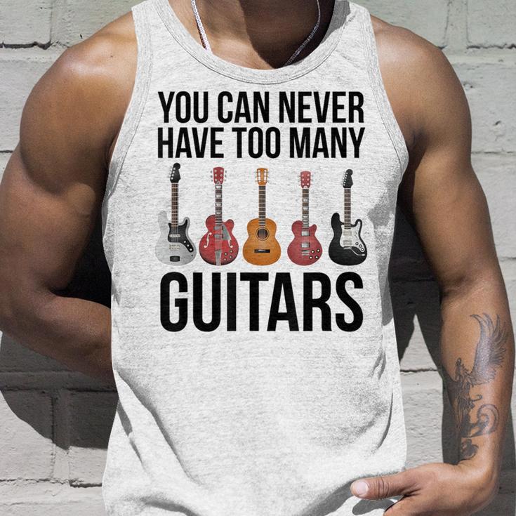 Never Too Many Guitars Guitar Tank Top Geschenke für Ihn