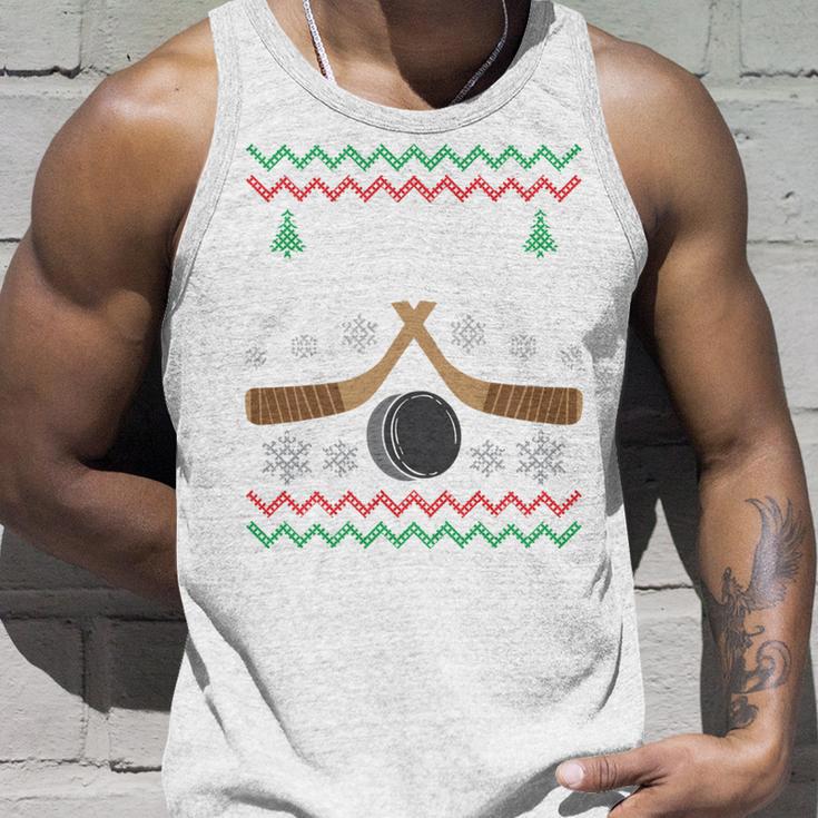 Happy Hockeydays Ice Hockey Fan Ugly Christmas Sweater Tank Top Geschenke für Ihn