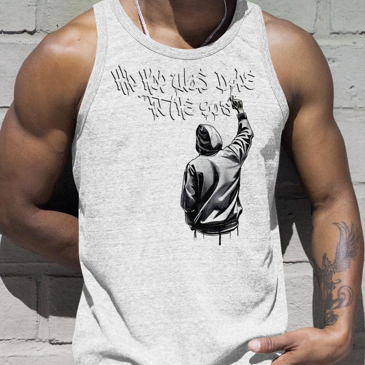 Hip Hop Was Dope In The 90S Hip Hop Graffiti Retro Rap Gray Tank Top Geschenke für Ihn