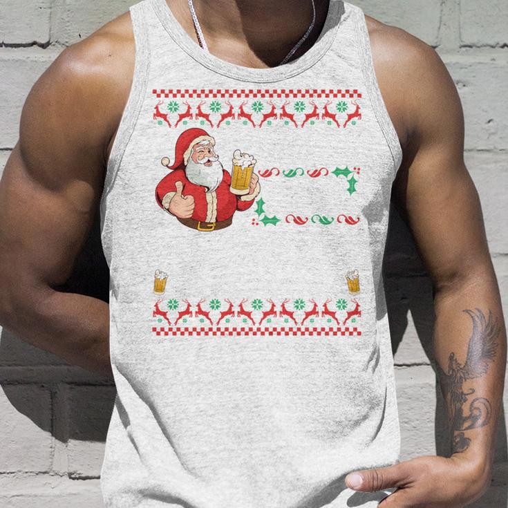 Hoho Hol Mir Mal Ein Bier- Christmas Long-Sleeved Tank Top Geschenke für Ihn