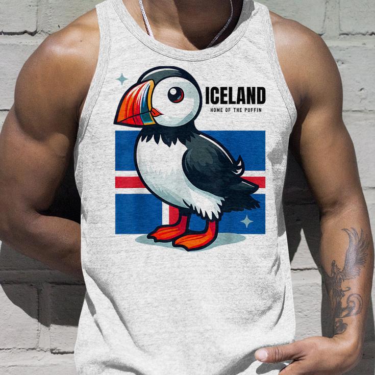 Iceland Iceland Flag Puffin Tank Top Geschenke für Ihn