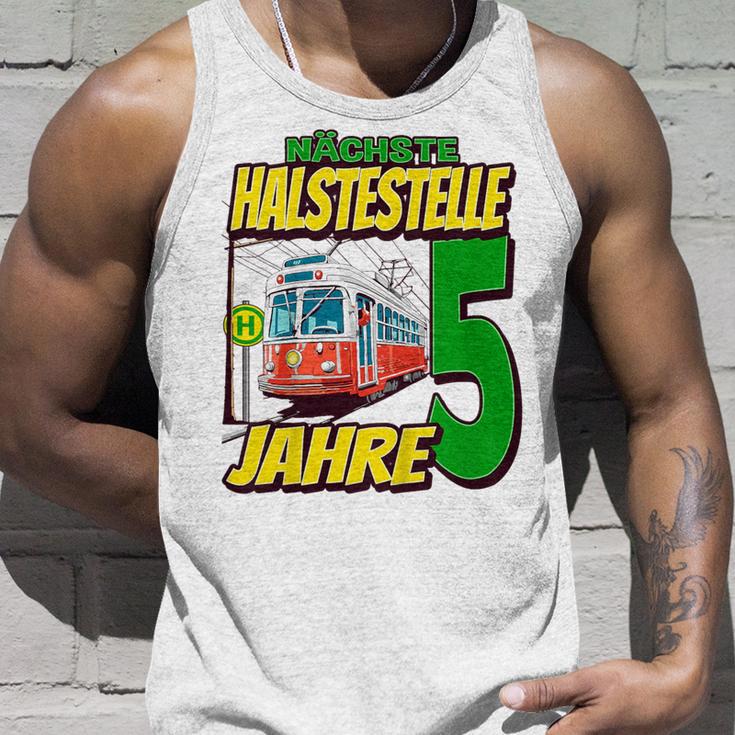 Ich Bin 5 Straßenbahnen Straßenbahn Children's Birthday Party Tank Top Geschenke für Ihn