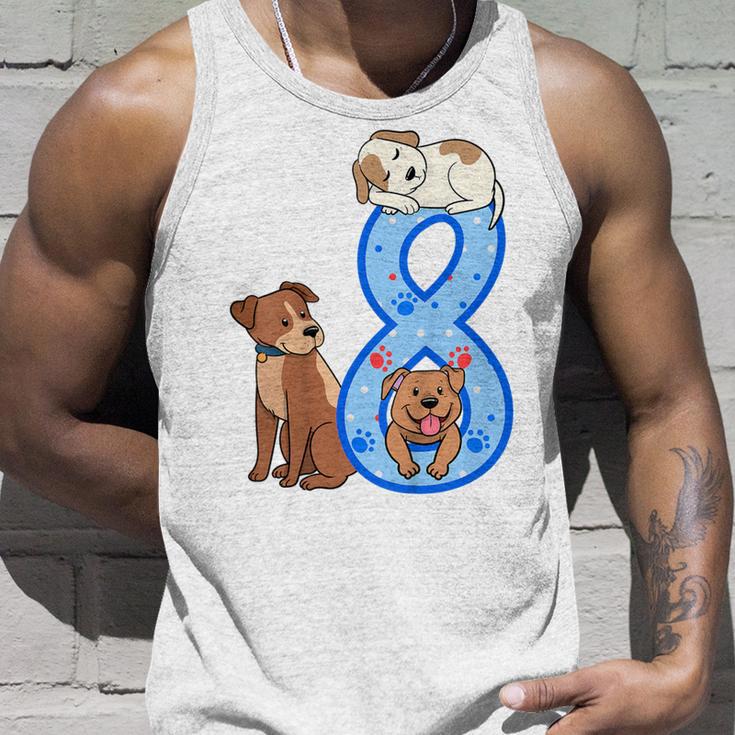 Kinder 8 Geburtstag Junge Hunde Outfit 8 Jahre Alt Welpe Tank Top Geschenke für Ihn