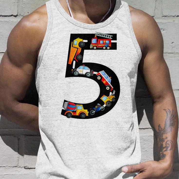 Kinder Geburtstags 5 Jahre Fahrzeuge Jungen 5 Geburtstag Tank Top Geschenke für Ihn