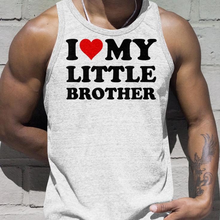 I Love My Little Brother Tank Top Geschenke für Ihn