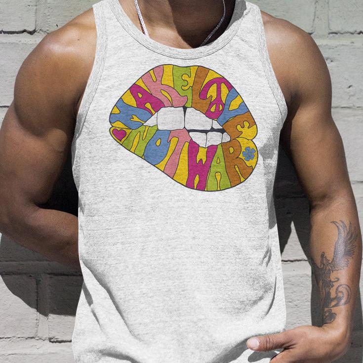 Make Love Not War 70Er Jahre Hippie Stil Tank Top Geschenke für Ihn