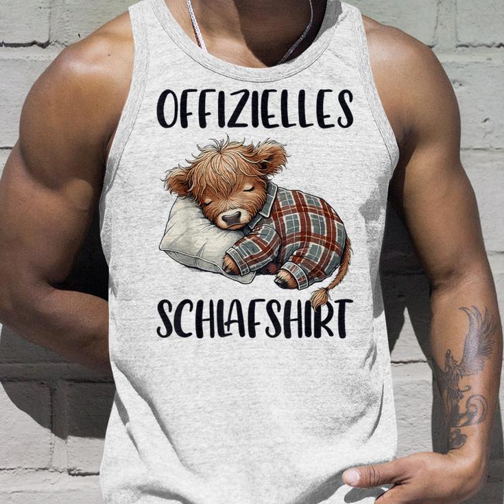 Official Highland Cow Highland Cow Sleep Tank Top Geschenke für Ihn