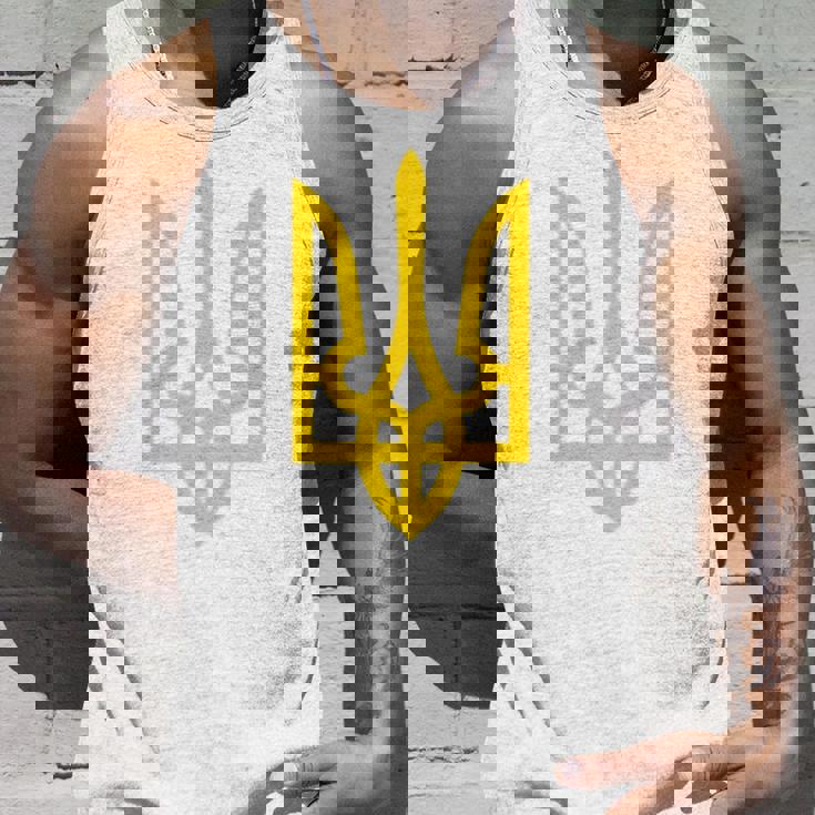 President Wolodymyr Zelensky Ukraine Golden Trident Tank Top Geschenke für Ihn