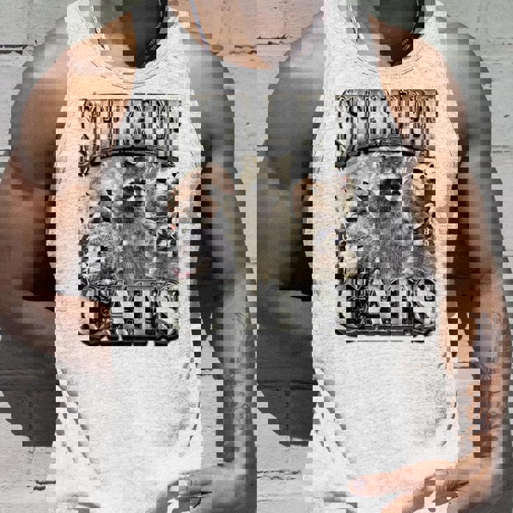 Raccoon Summer Tank Top - Retro Unhinged & Playful Vibes for All Gifts for Him