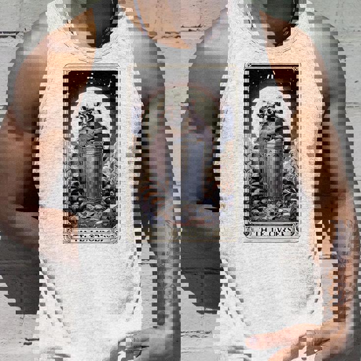 Raccoon Tarot Card The Lovers Raccoon Tank Top Gifts for Him