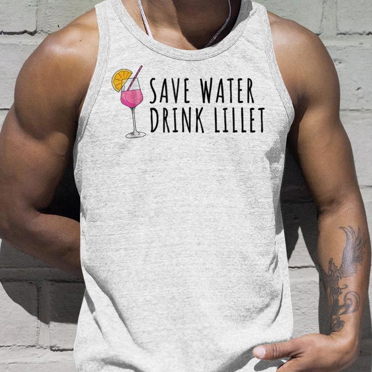 Save Water Drink Lillet Summer Alcohol Lillet S Tank Top Geschenke für Ihn