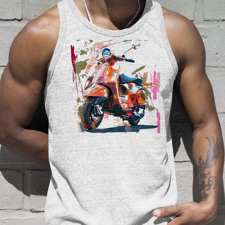 Scooter Moped Scooter Scooter Gray Tank Top Geschenke für Ihn