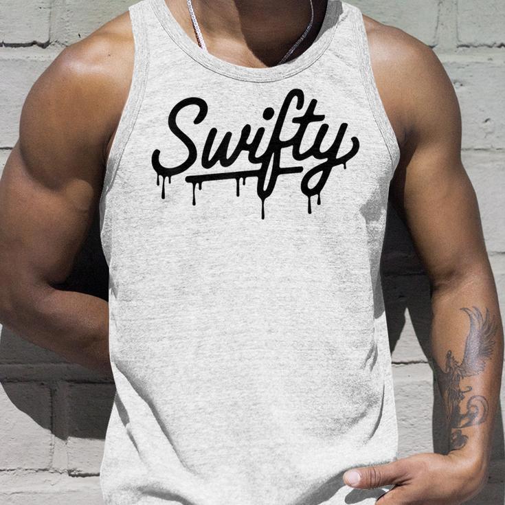 Swifty Fan Merch Ns First Name Taylor Outfit Drip Gray Tank Top Geschenke für Ihn