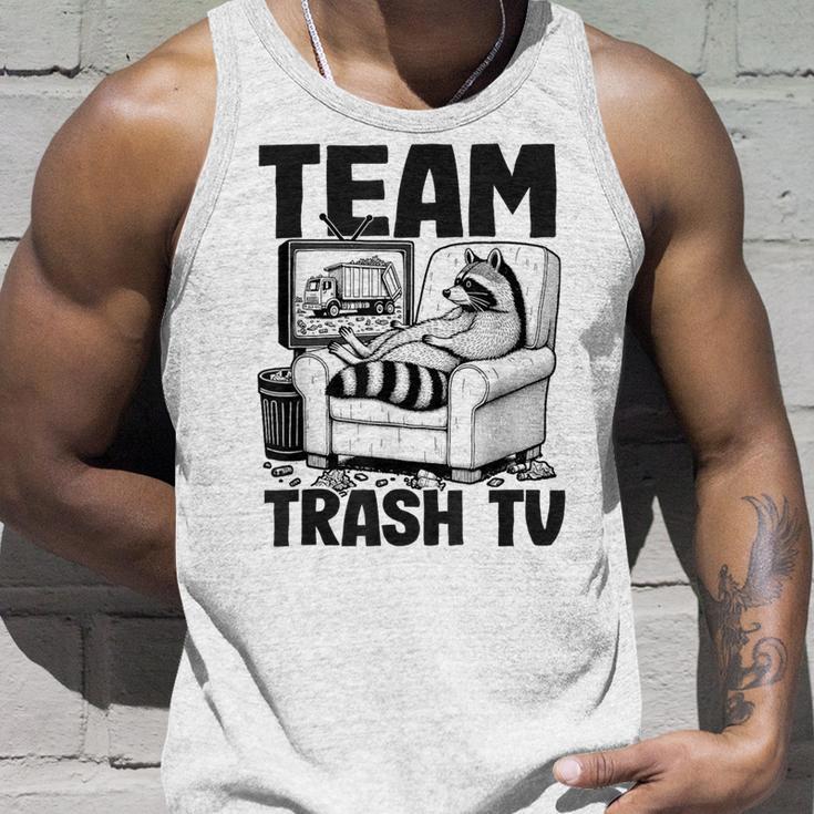 Team Trash Tv Raccoon Gray Tank Top Geschenke für Ihn