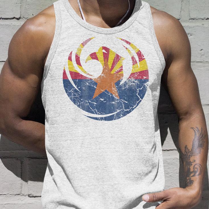 Vintage Fade Phoenix Arizona FlagTank Top Geschenke für Ihn