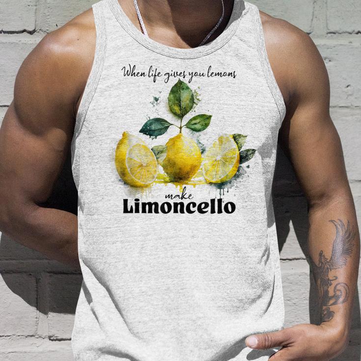 Wenn Du Zitronen Bekommst Mach Limoncello Travel To Italy Tank Top Geschenke für Ihn