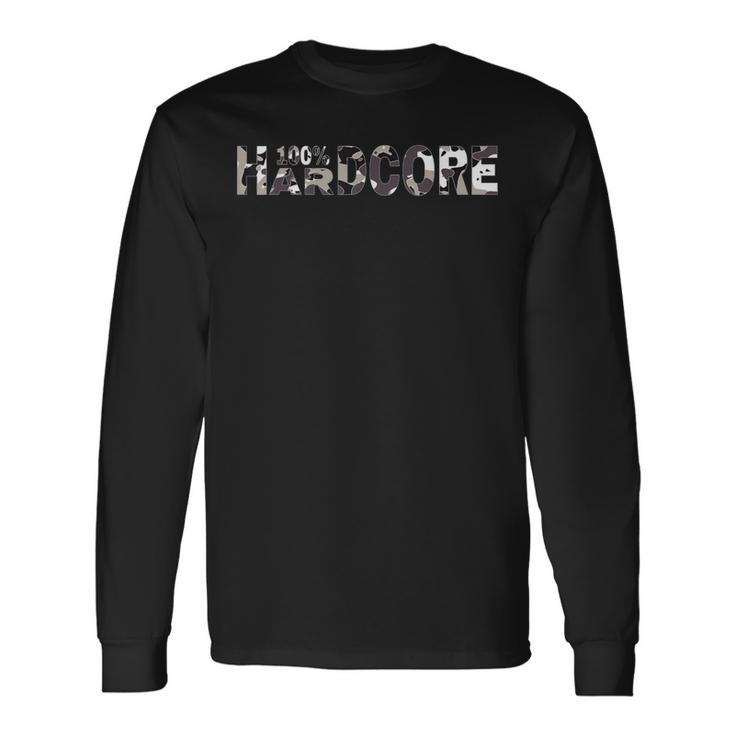 100 Hardcore Camouflage For Festivals Langarmshirts Geschenkideen