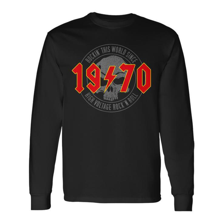 1970Intage Birthday Rock And Roll Heavy Metal Langarmshirts Geschenkideen