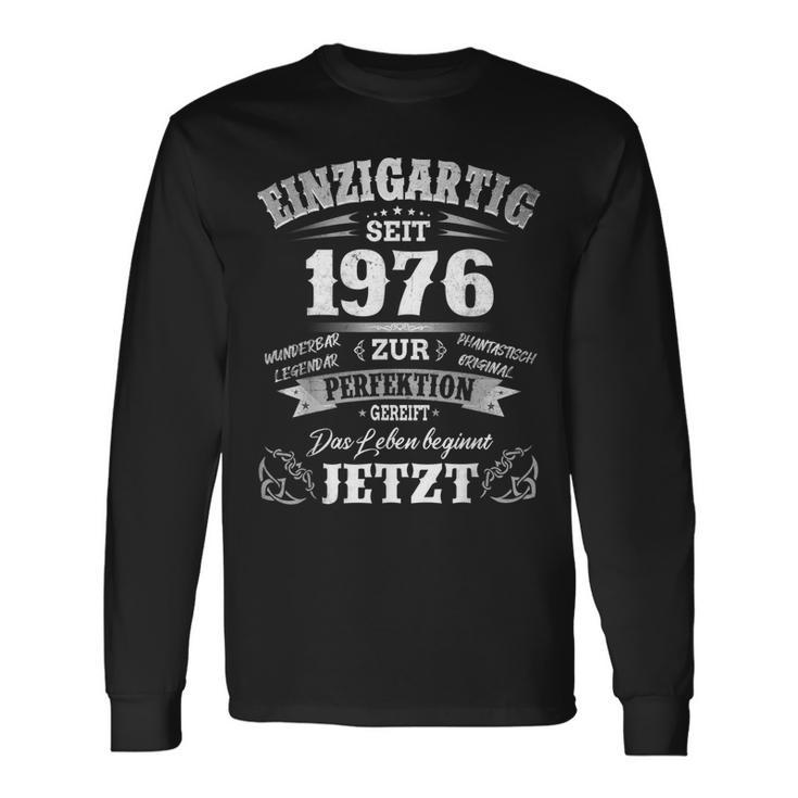 1976Intage Unique Since 1976 Birth Year 1976 Langarmshirts Geschenkideen