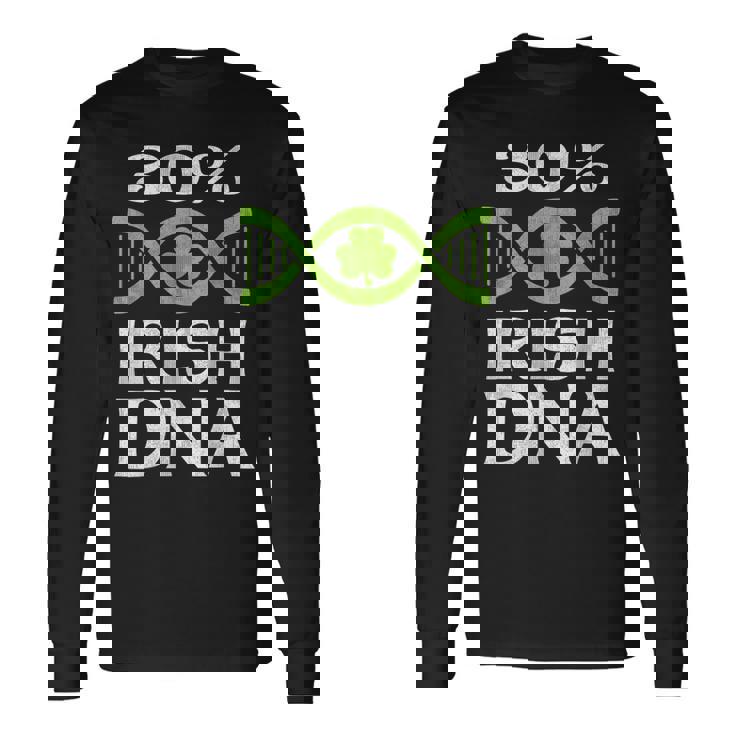 30 Irish DNA St Patrick's Day DNA Strand Shirt Long Sleeve T-Shirt