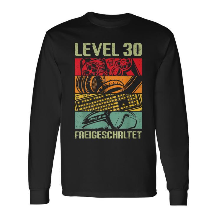 30Th Birthday Man Decorative Gamer Gamer Gamer For 30 Years Man Langarmshirts Geschenkideen