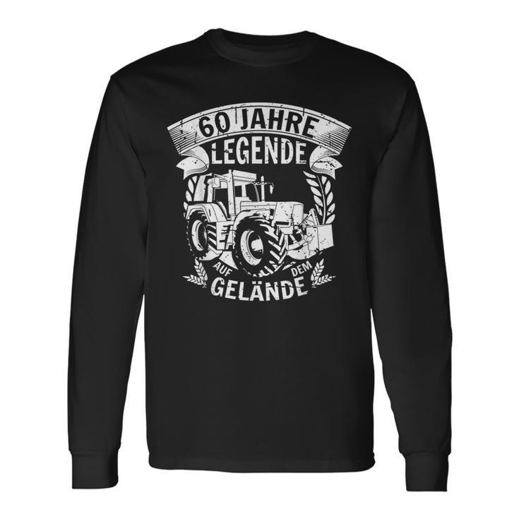 60Th Birthday Farmer 60 Years And A Legend Langarmshirts Geschenkideen