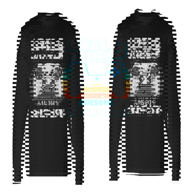 9 Year Old Bday Decorations Son Boy 9Yr 2016 9Th Birthday Long Sleeve T-Shirt