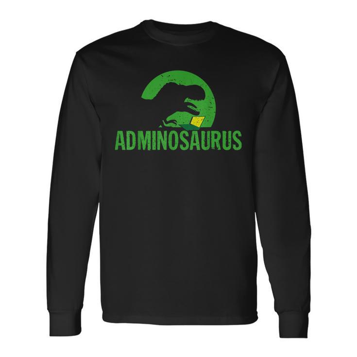 Adminosaurus Administrator It Informatician Nerd Langarmshirts Geschenkideen