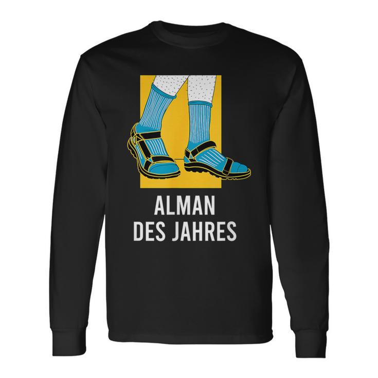 Alman With Sandals For Friends & Colleagues Langarmshirts Geschenkideen