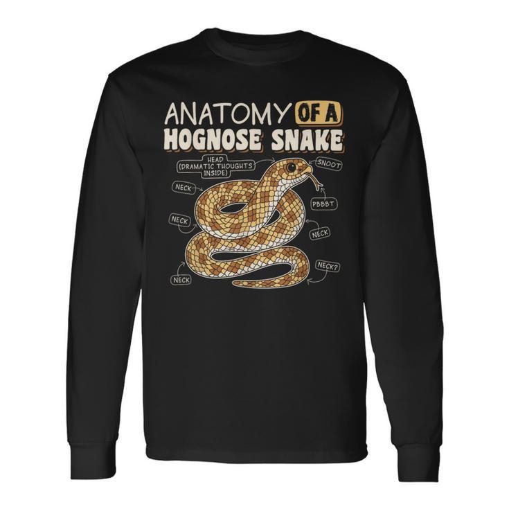 Anatomy Of A Hognose Snake Reptile Lover Long Sleeve T-Shirt