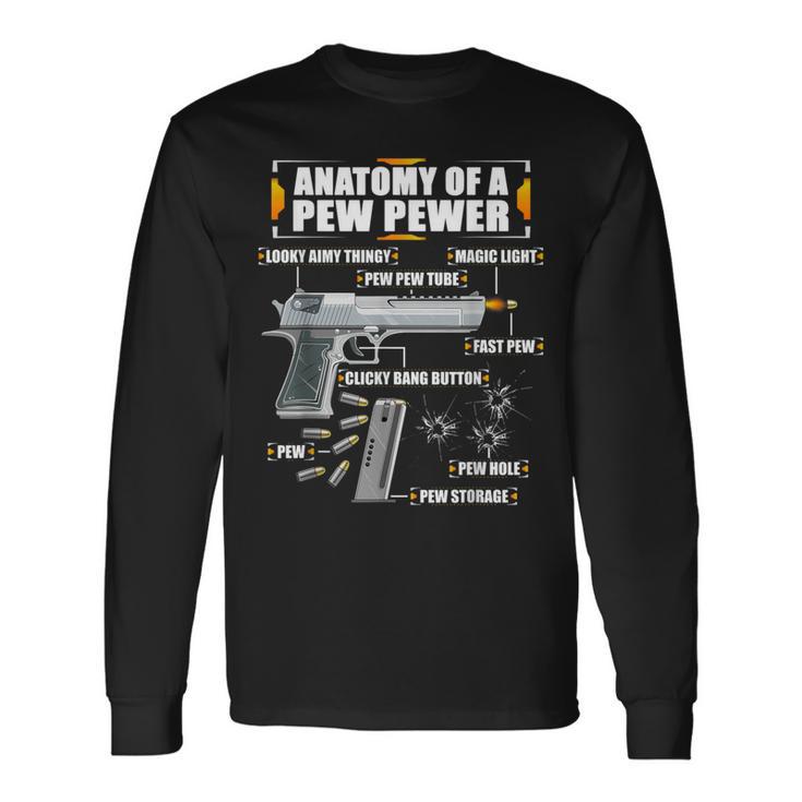 Anatomy Of A Pew Pewer Pistol 9 Mm Sports Shooting Langarmshirts Geschenkideen