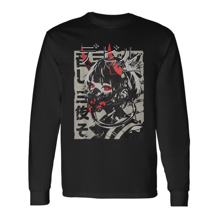 Anime Manga Streetwear Cyberpunk Aesthetic Techwear Harajuku Langarmshirts Geschenkideen