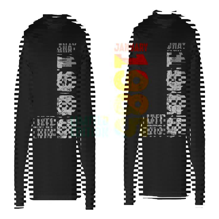 Año 1985 Enero 1985 Retro 1985Intage 1985 Desde 1985 Camiseta de manga larga