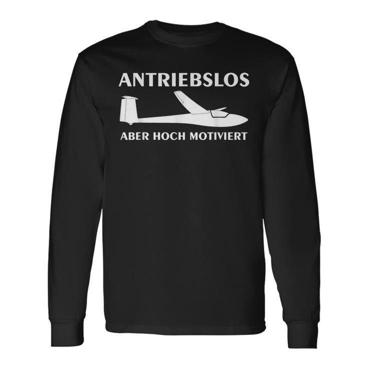 Antriebslos Lustig Segelflugzeug Segelflieger Langarmshirts Geschenkideen