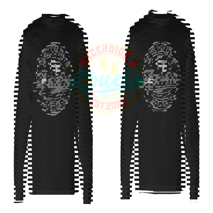 Ascendido A Abuelo 2025 Anunciar Abuelos Primerizos Camiseta de manga larga