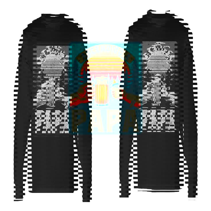 Ascendido A Papá Embarazo Sorpresa Anuncio Embarazo Camiseta de manga larga