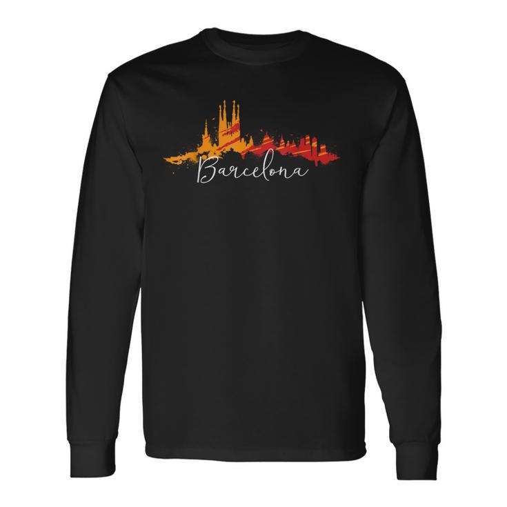 Barcelona Souvenir Spanish Holiday Langarmshirts Geschenkideen