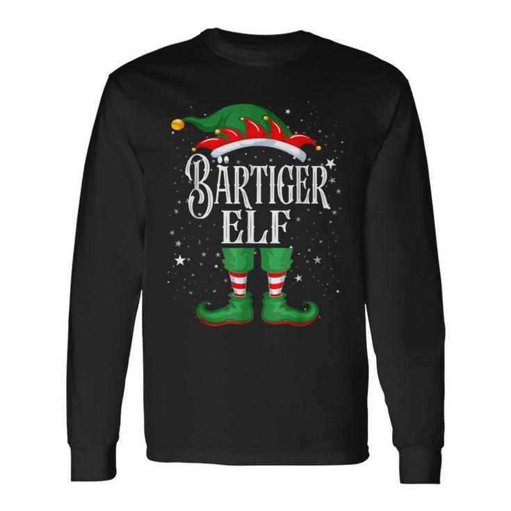 Bearded Elf Outfit Christmas Family Elf Langarmshirts Geschenkideen