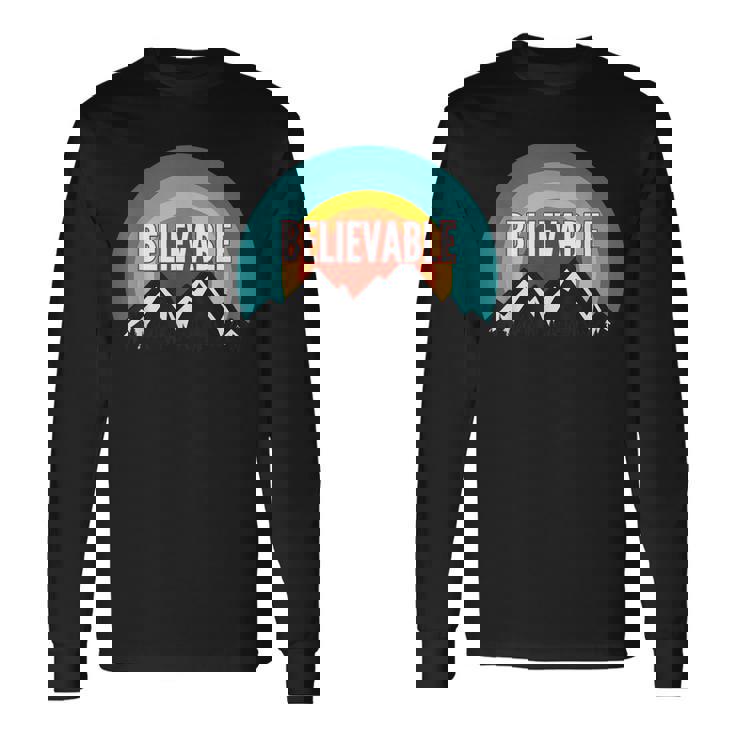Believable Vintage Retro Sunset Long Sleeve T-Shirt
