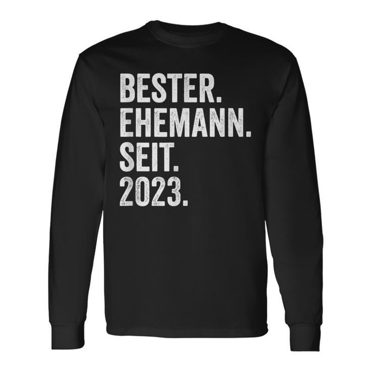 Best Husband Since 2023 1 Wedding Anniversary 1 Year Langarmshirts Geschenkideen