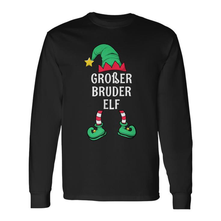 Big Brother Elf Partner Look Family Outfit Christmas Langarmshirts Geschenkideen