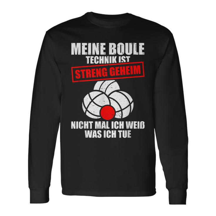 My Boule Technique Petanque Boule Langarmshirts Geschenkideen