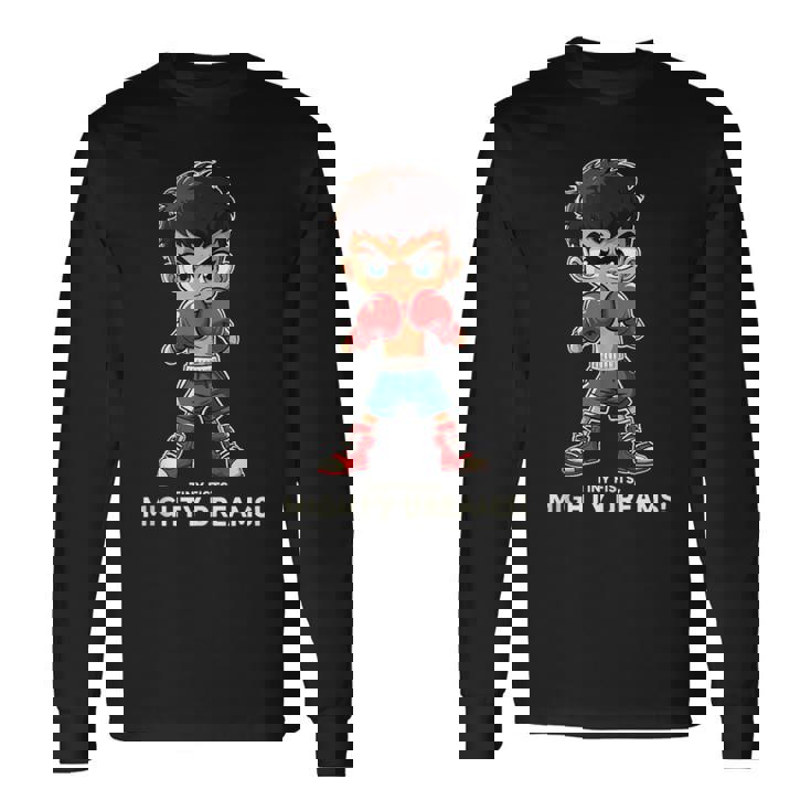 Boxeo Para Niños Tiny Fists Mighty Dreams Sin Mangas Camiseta de manga larga