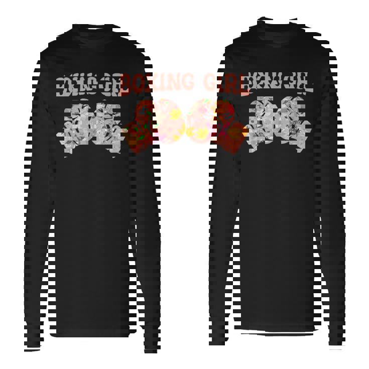 Boxeo Puching Ball Sparring Boxeador Camiseta de manga larga