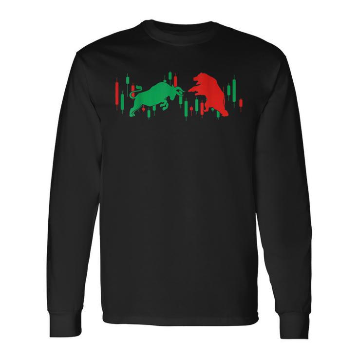 Bulls Bear Stock Exchange Investor Wall Street S Langarmshirts Geschenkideen