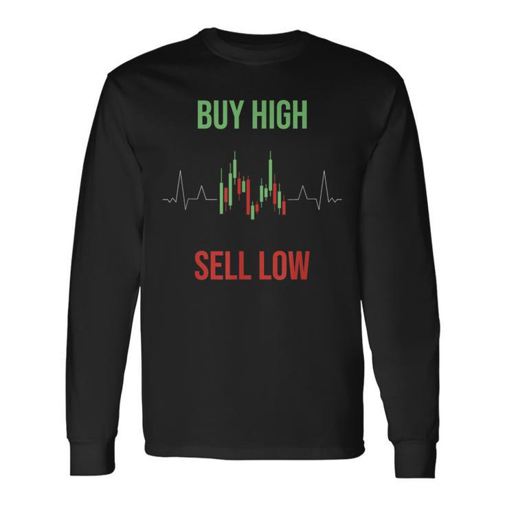 Buy High Sell Low Trading Langarmshirts Geschenkideen