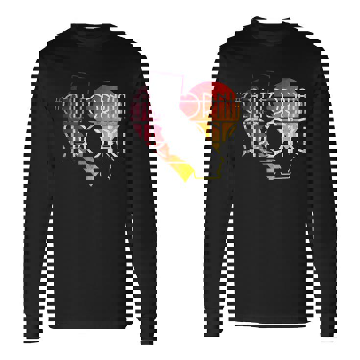 California Fuerte Corazón Camiseta de manga larga